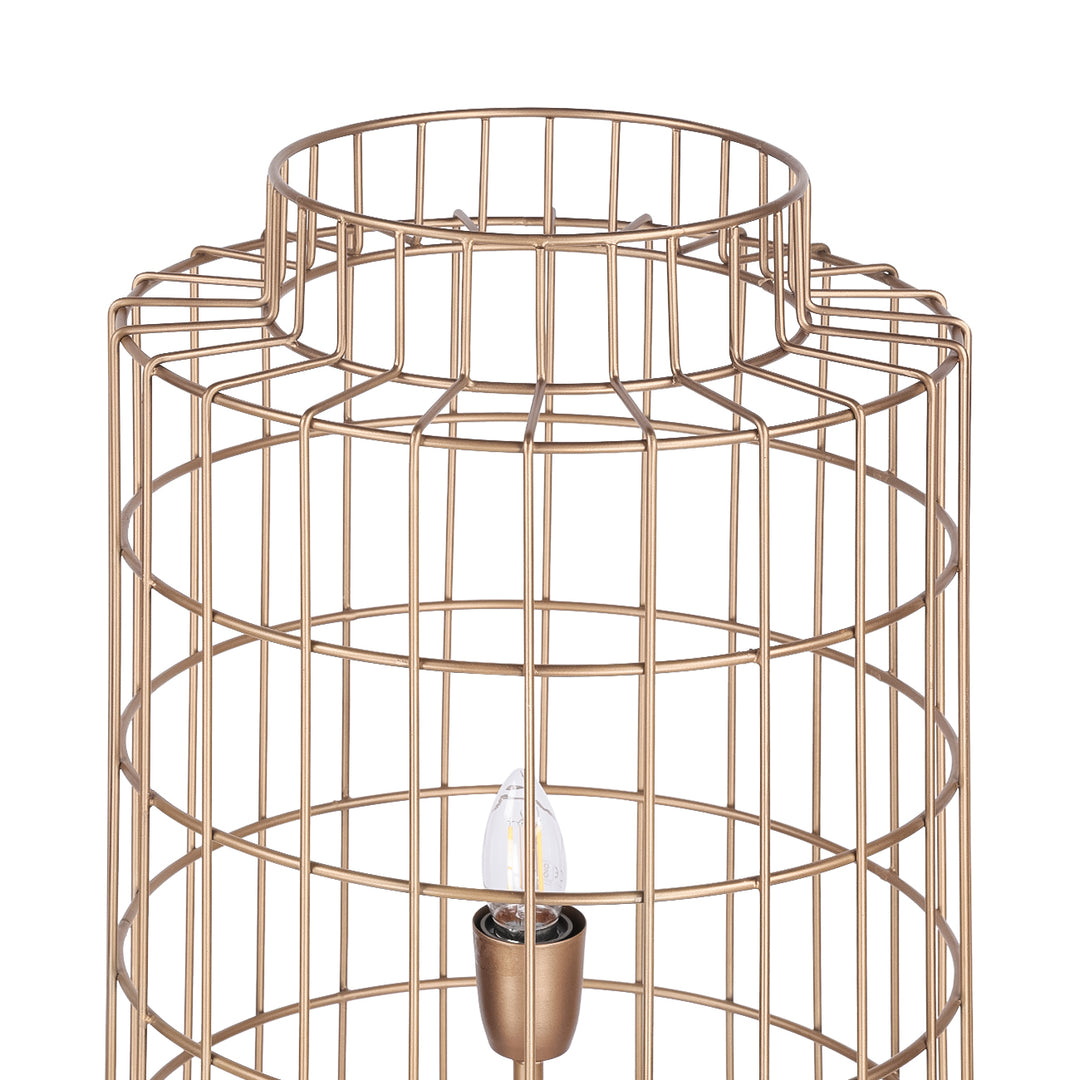 Mira Wire Floor Lamp - Gold