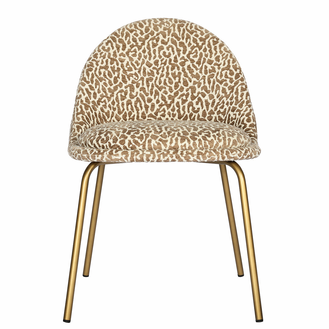 Lanta Set of 2 Animal Jacquard Dining Chairs
