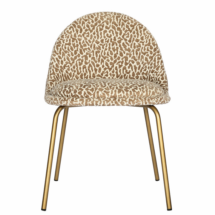 Lanta Set of 2 Animal Jacquard Dining Chairs