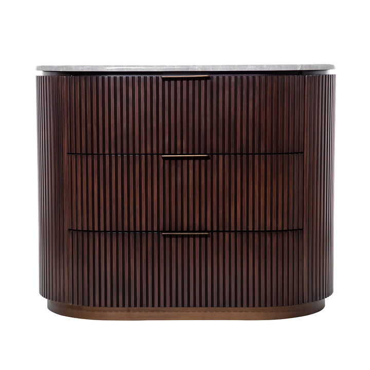 Whitwell Large Three Drawer Bedside Chest