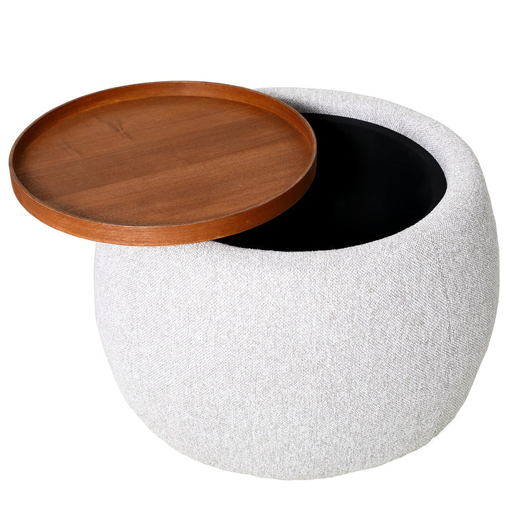 Gensen Small Ottoman Coffee Table - Oatmeal