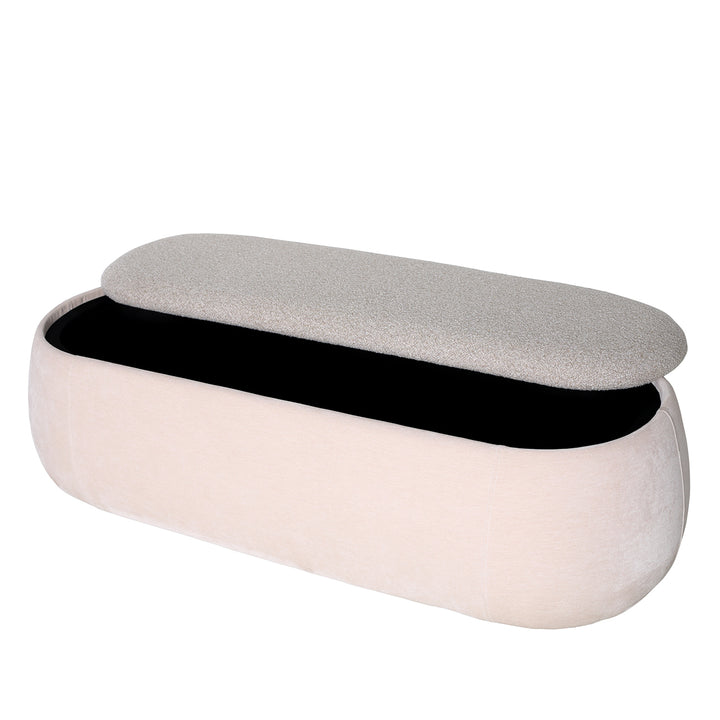 Clemance Storage Bench - Mushroom