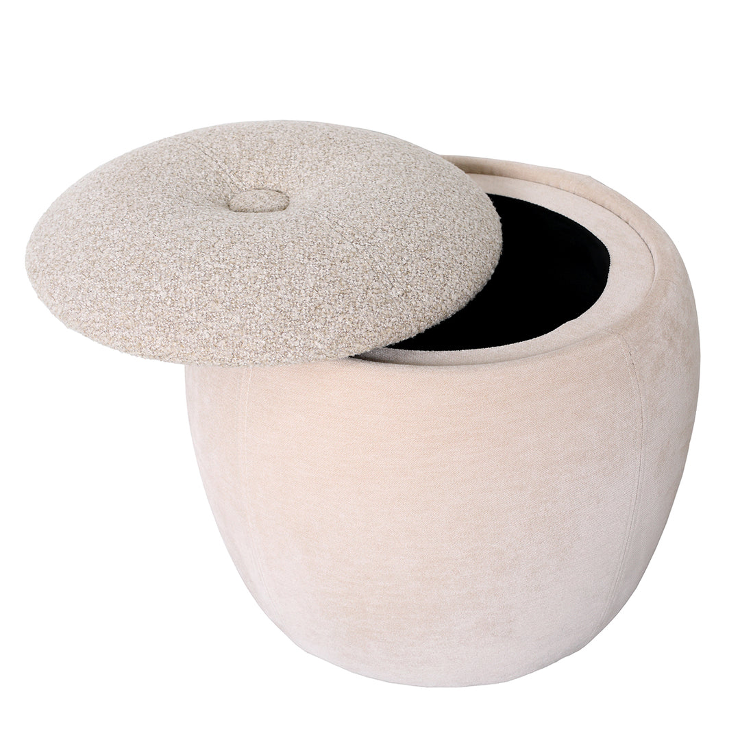 Clemance Storage Stool - Mushroom