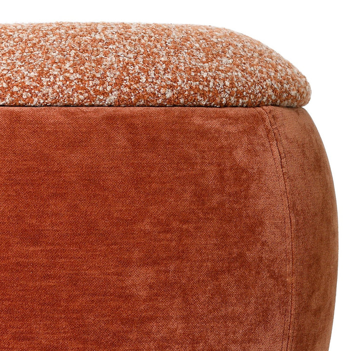 Clemance Storage Stool - Terracotta