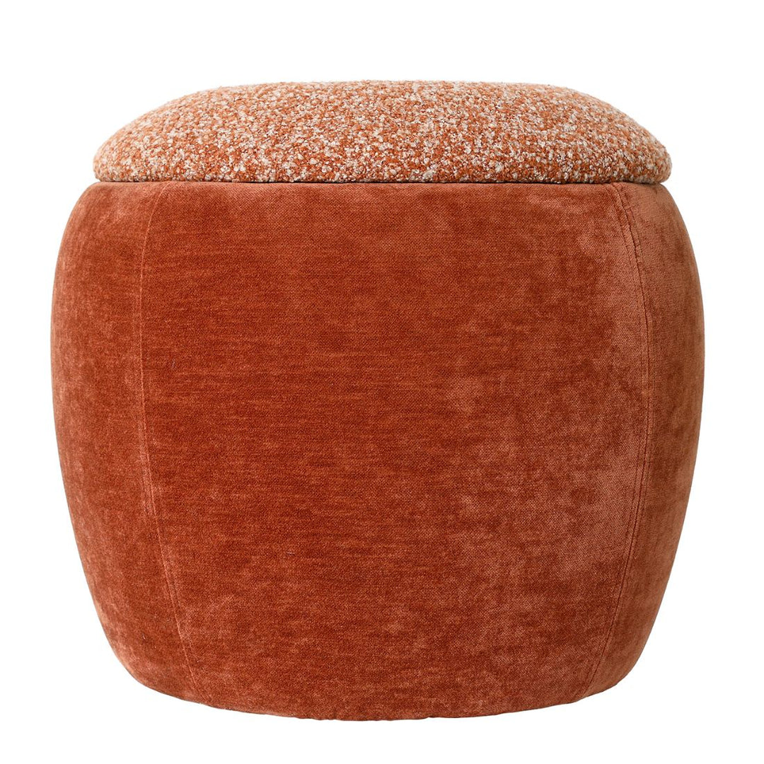 Clemance Storage Stool - Terracotta
