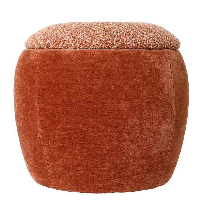 Clemance Storage Stool - Terracotta