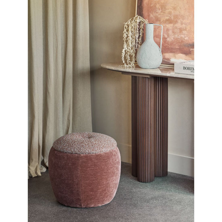 Clemance Storage Stool - Terracotta