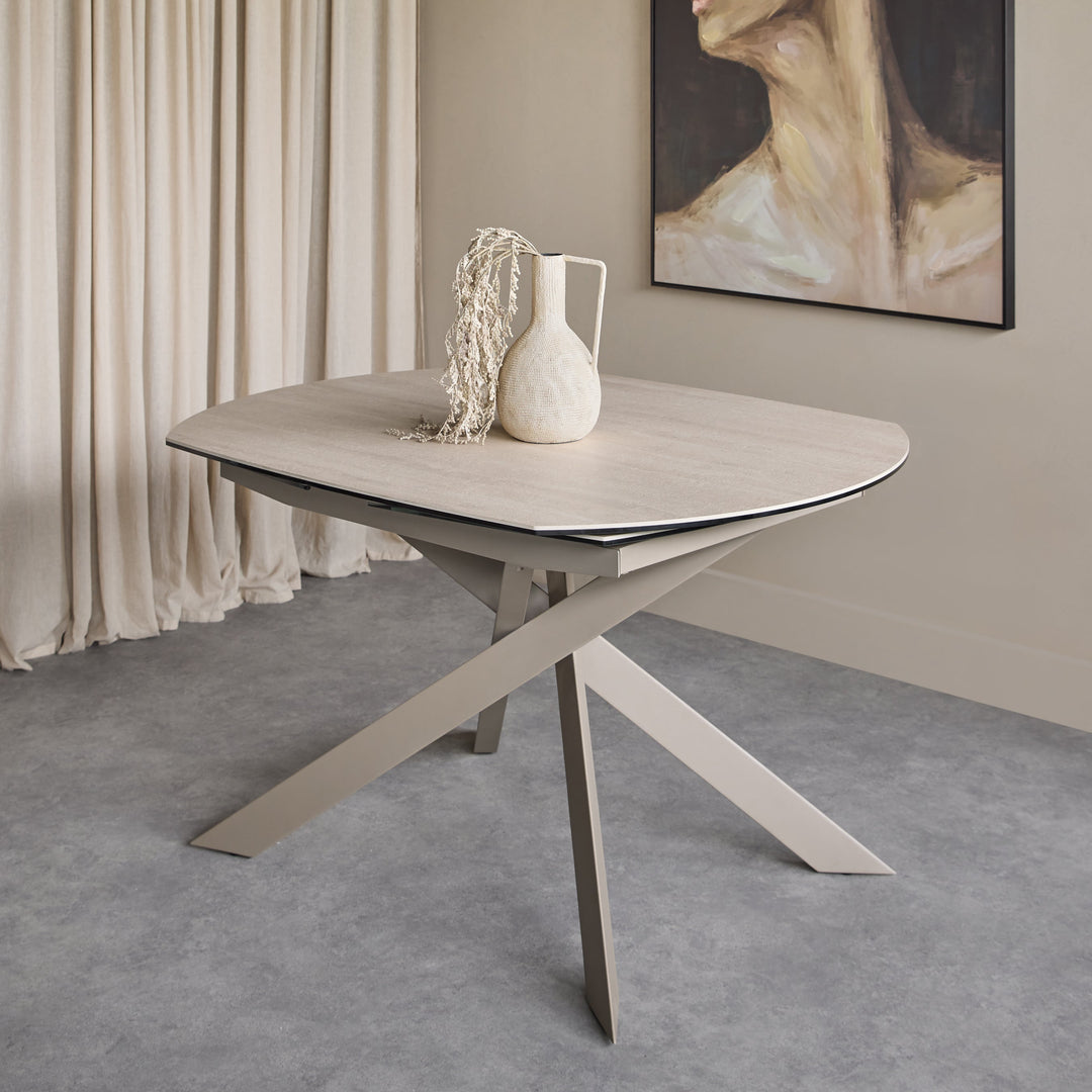 Themsby Extendable Dining Table - Warm Stone