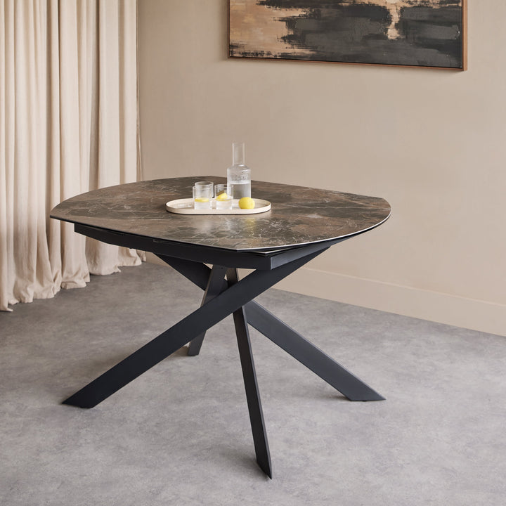 Themsby Extendable Dining Table - Smoked Stone