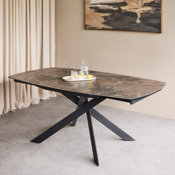 Themsby Extendable Dining Table - Smoked Stone