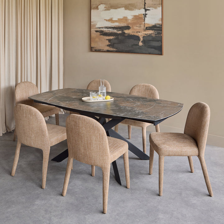 Themsby Extendable Dining Table - Smoked Stone
