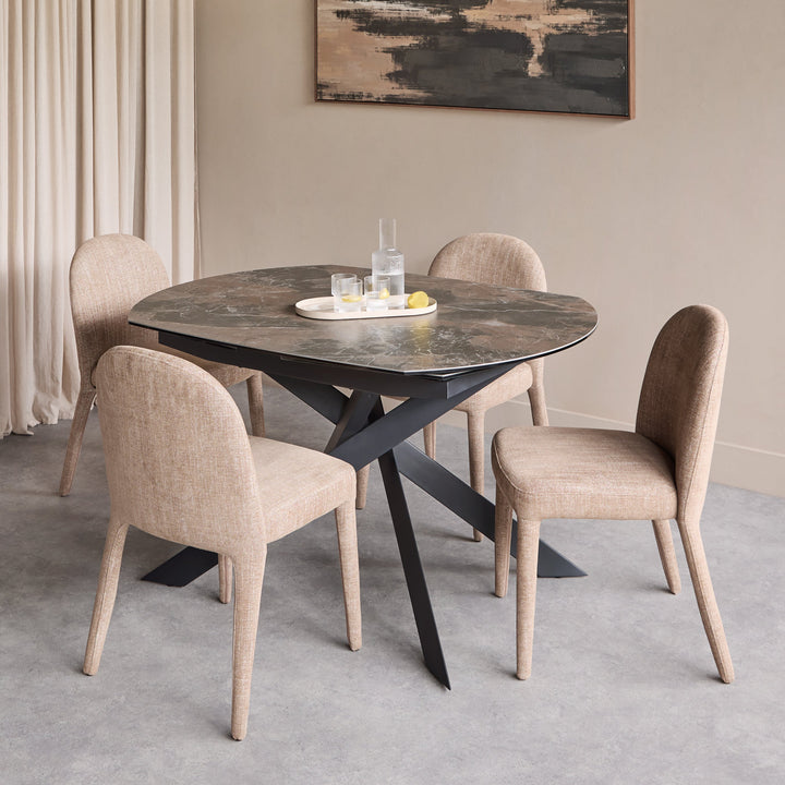 Themsby Extendable Dining Table - Smoked Stone