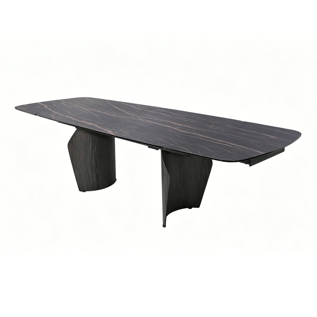 Branwick Extendable Dining Table - Deep Charcoal