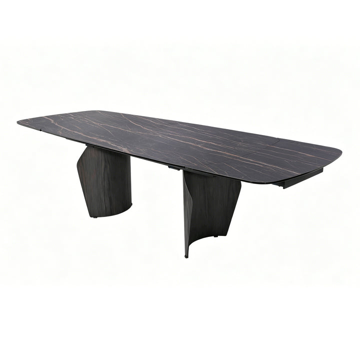 Branwick Extendable Dining Table - Deep Charcoal