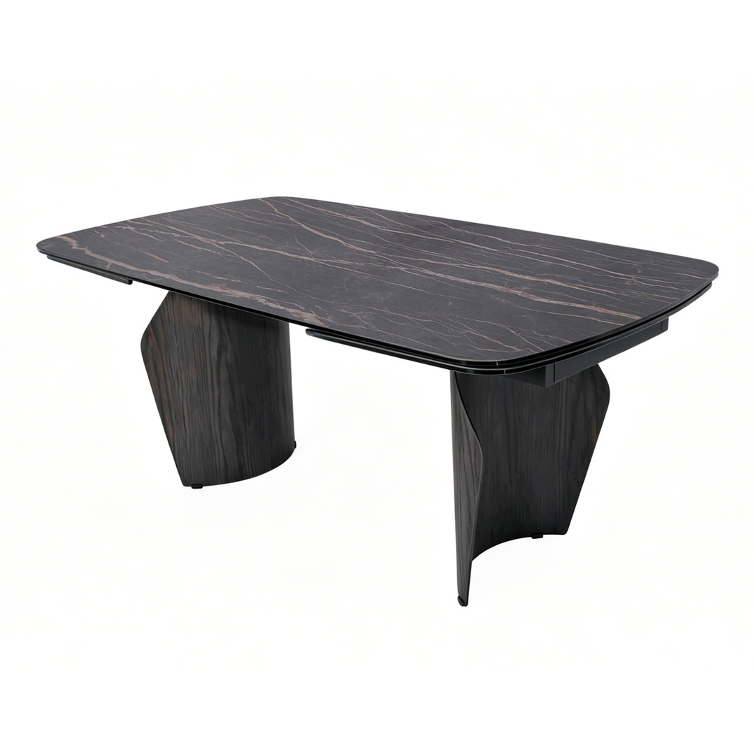 Branwick Extendable Dining Table - Deep Charcoal