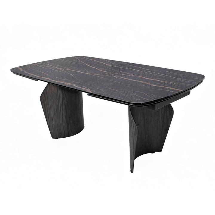 Branwick Extendable Dining Table - Deep Charcoal