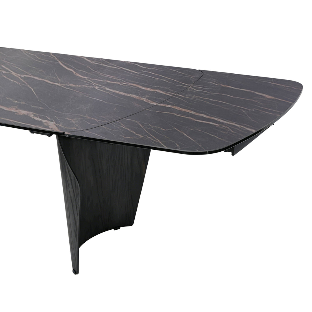 Branwick Extendable Dining Table - Deep Charcoal
