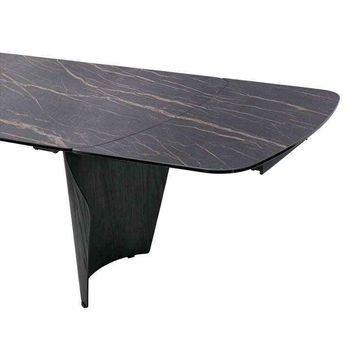 Branwick Extendable Dining Table - Deep Charcoal