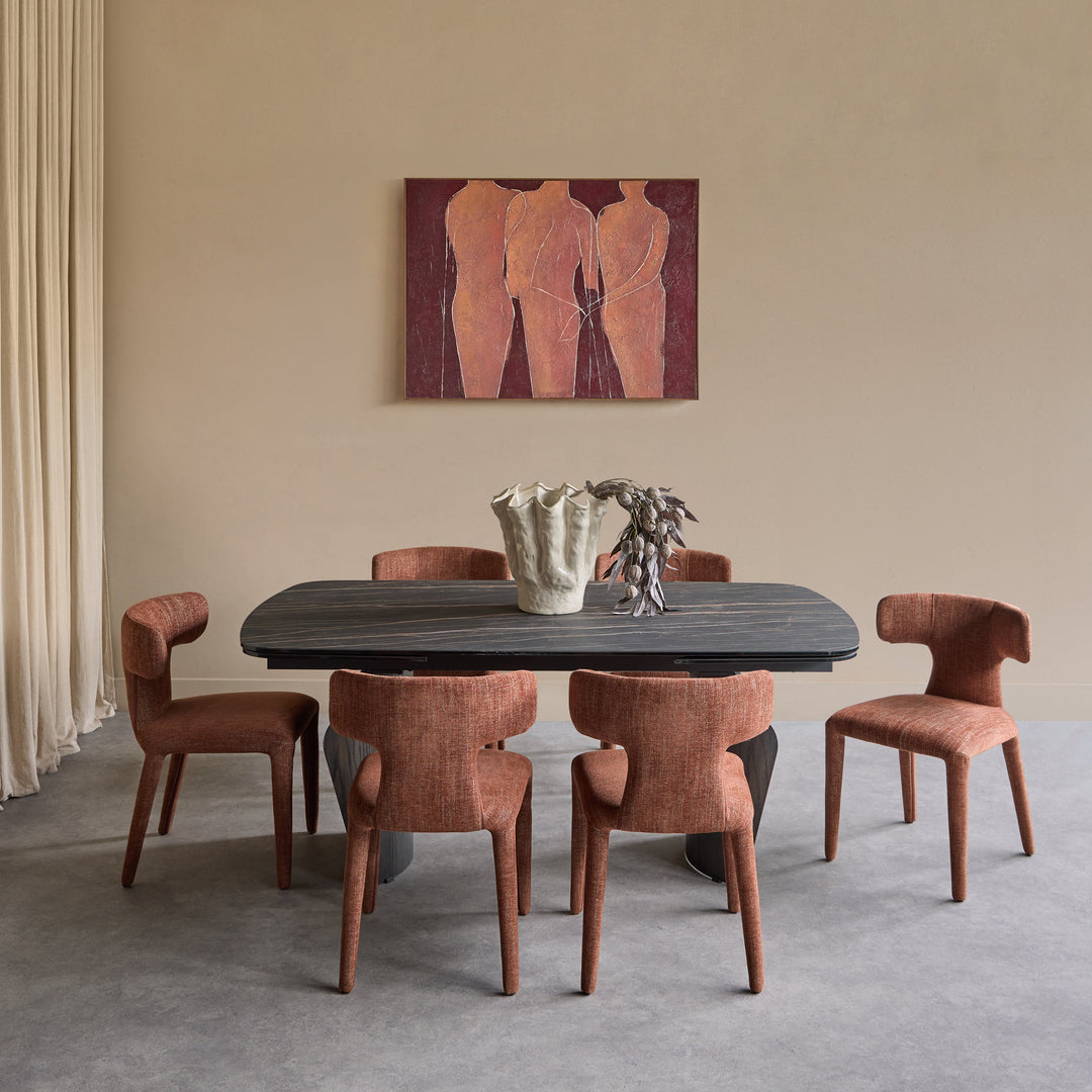 Branwick Extendable Dining Table - Deep Charcoal