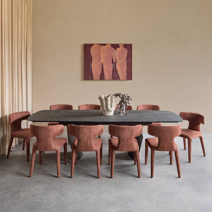 Branwick Extendable Dining Table - Deep Charcoal