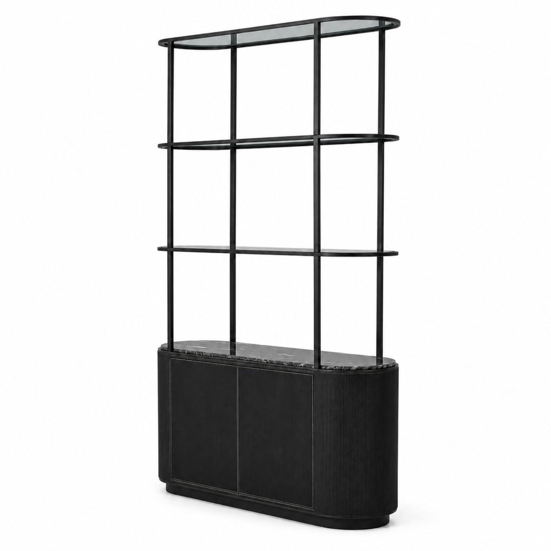 Belvedere Black Shelving Unit