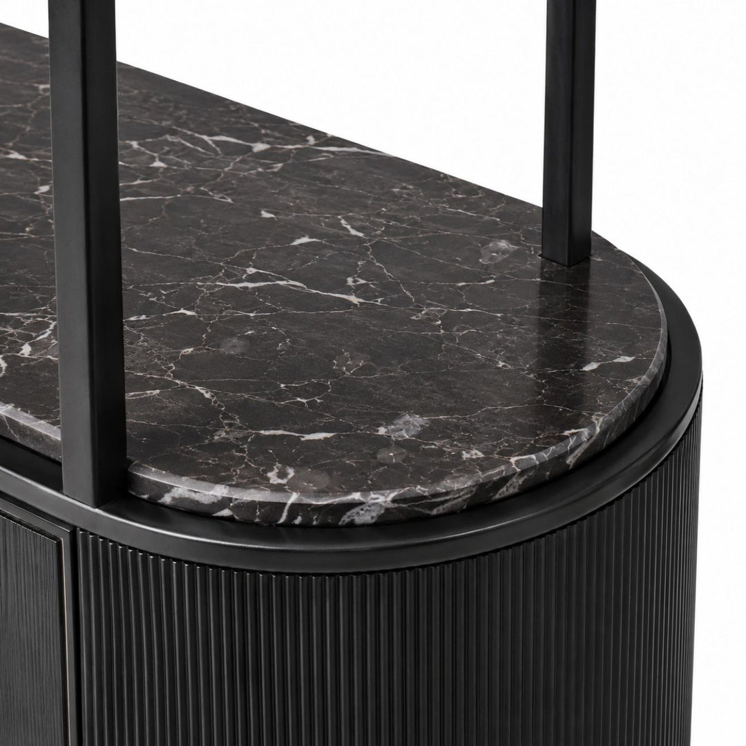 Belvedere Black Shelving Unit