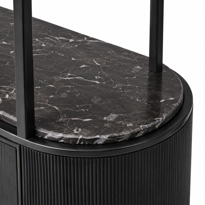 Belvedere Black Shelving Unit