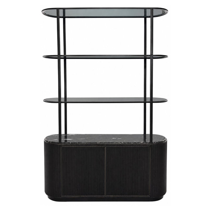 Belvedere Black Shelving Unit