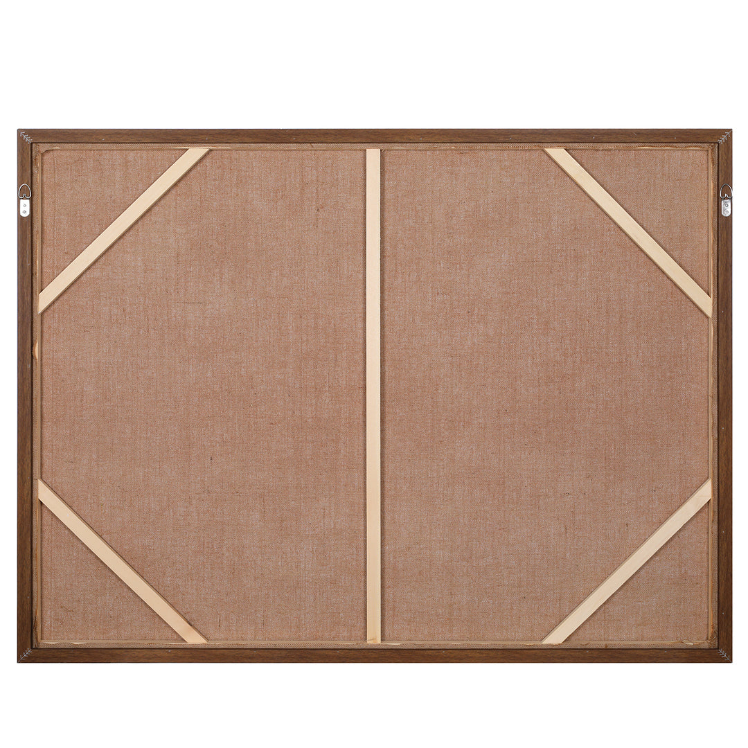 Stone Poise Heavy Textured Hessian Wall Art