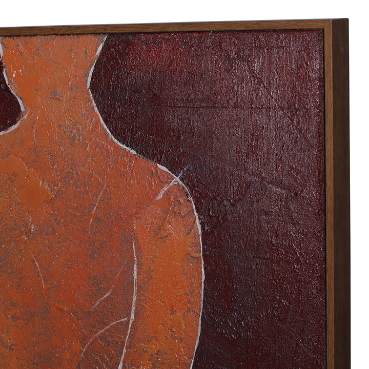 Stone Poise Heavy Textured Hessian Wall Art