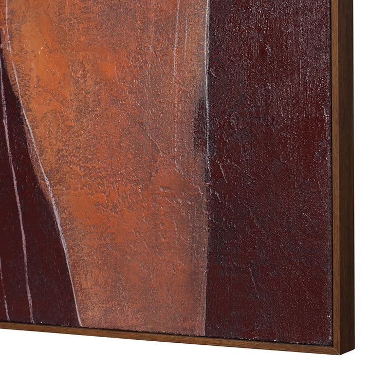Stone Poise Heavy Textured Hessian Wall Art