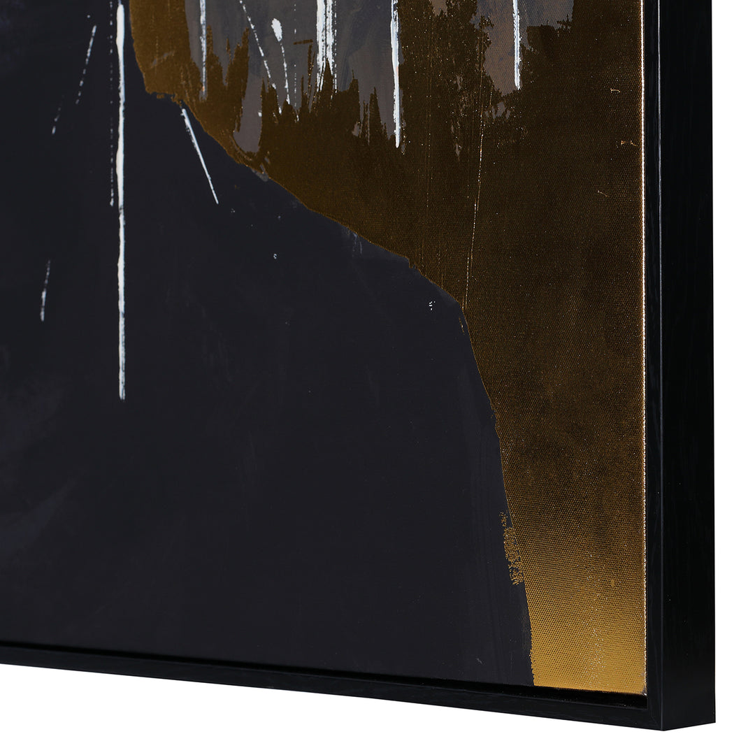 Hidden Muse Hand Embellished Framed Canvas Wall Art