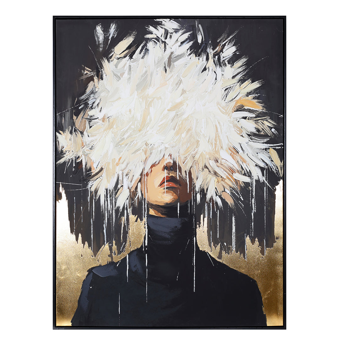 Hidden Muse Hand Embellished Framed Canvas Wall Art