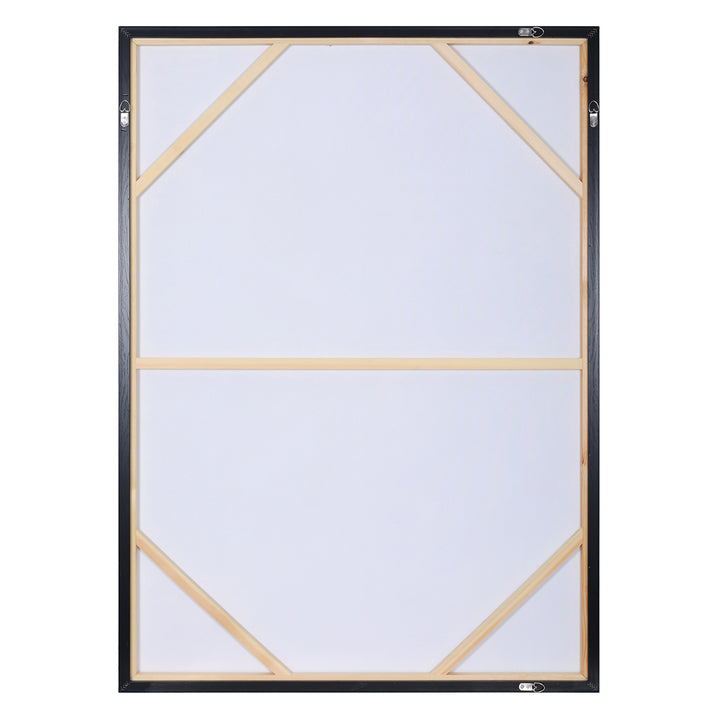 Indigo Flow - Form Textured Framed Canvas Wall Art