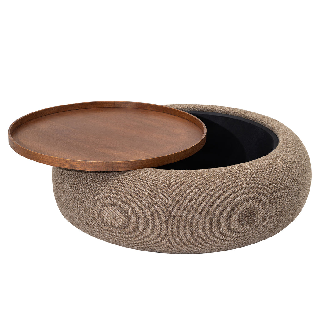 Gensen Large Ottoman - Coffee