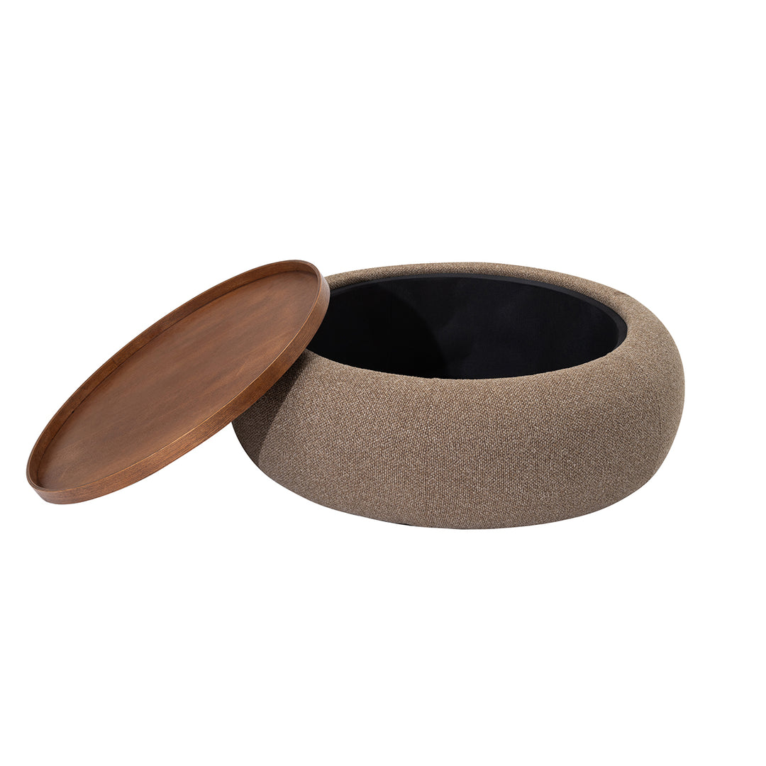 Gensen Large Ottoman - Coffee