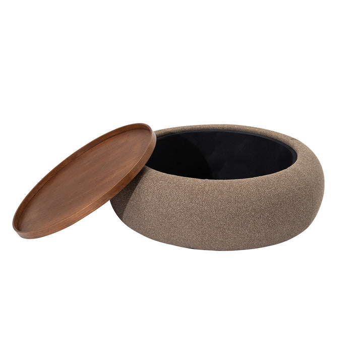 Gensen Large Ottoman - Coffee