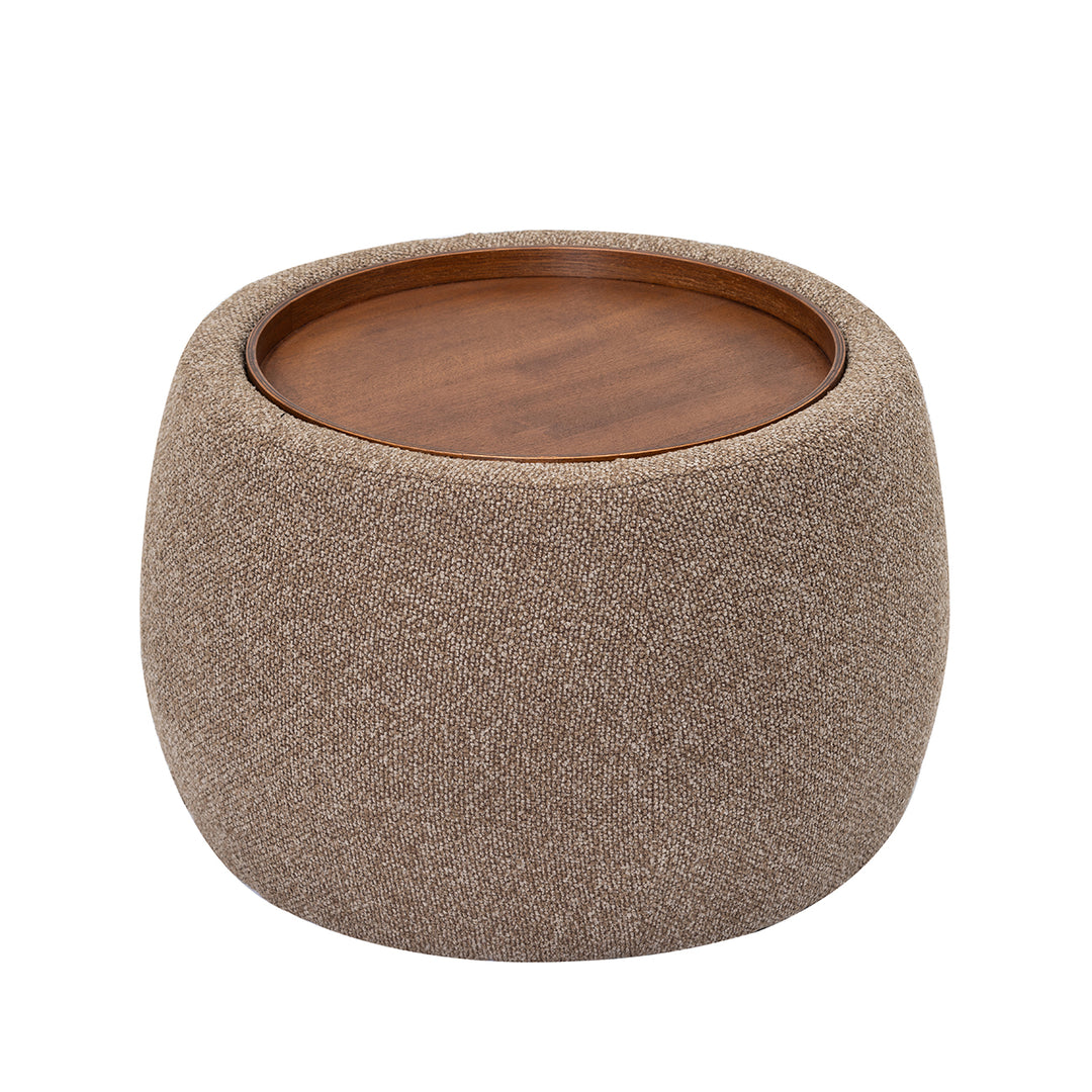Gensen Small Ottoman - Coffee