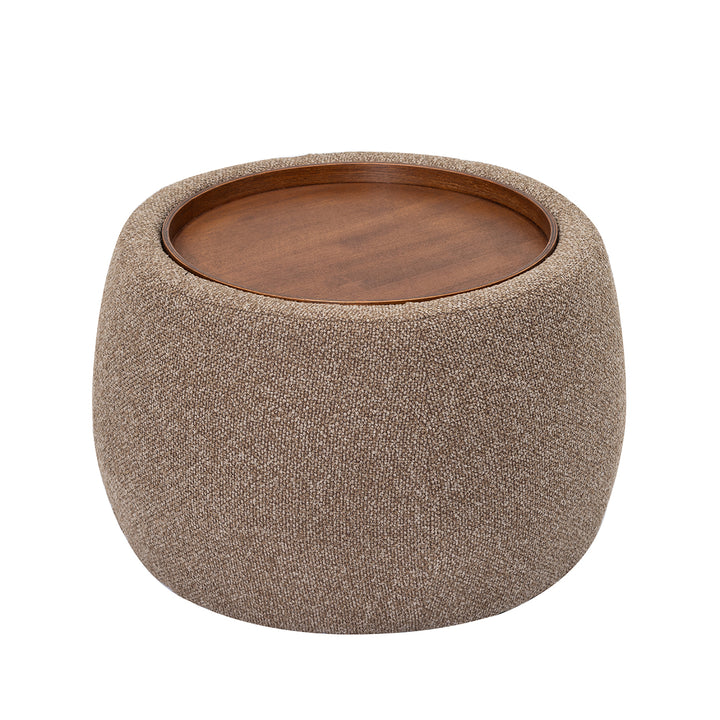Gensen Small Ottoman - Coffee