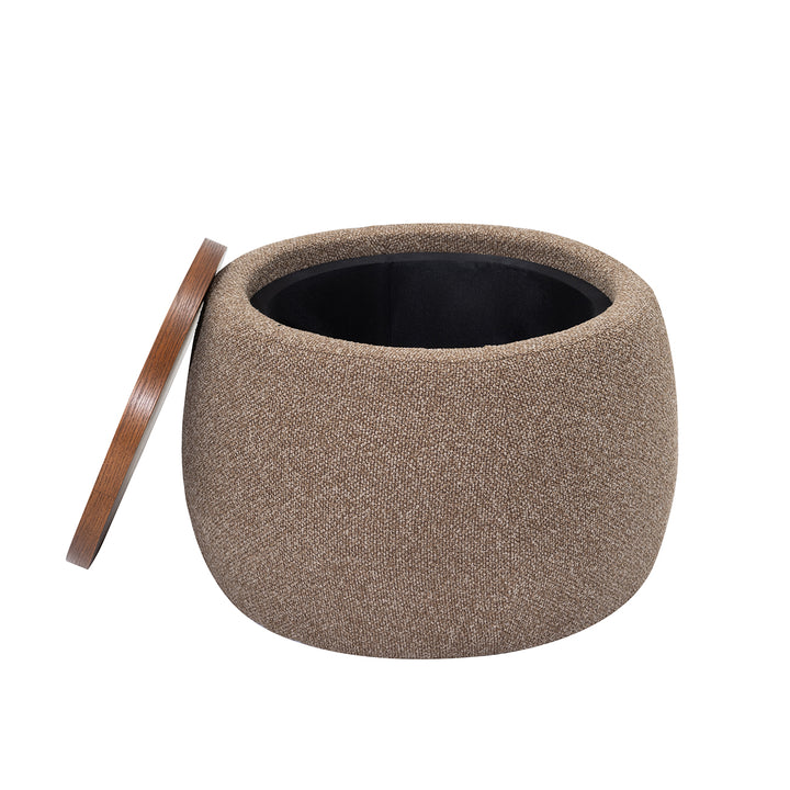 Gensen Small Ottoman - Coffee