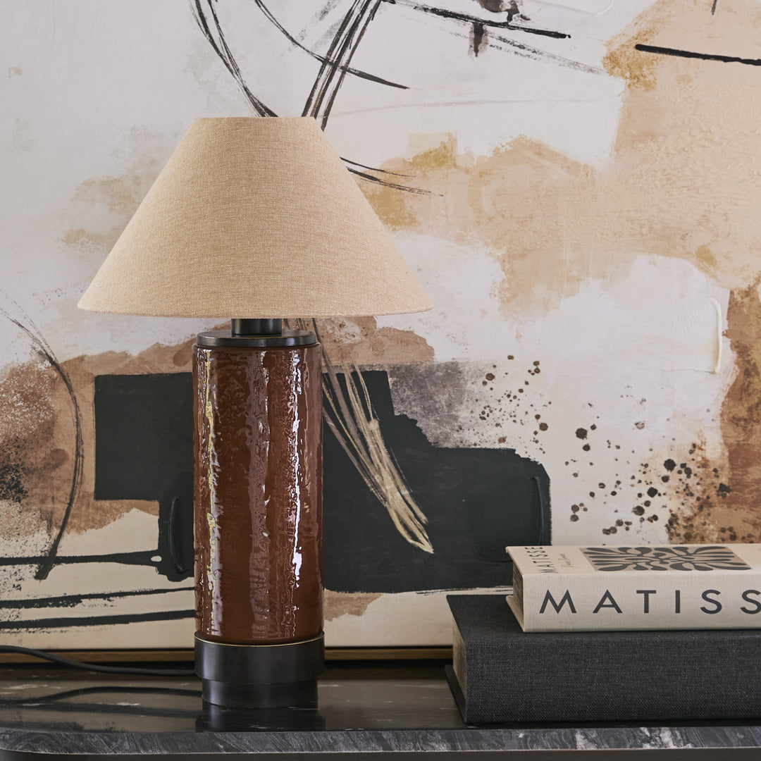 Duthie Table Lamp - Coffee Brown