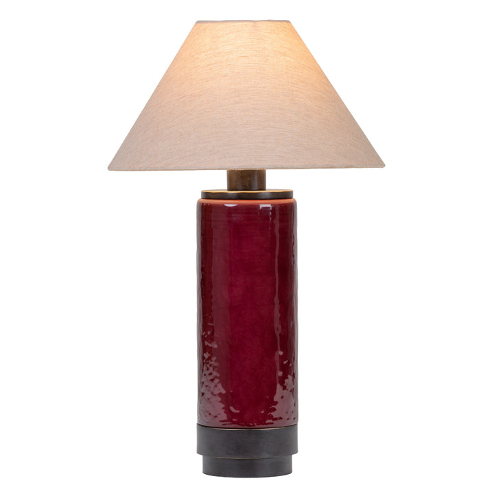 Duthie Table Lamp - Merlot Red