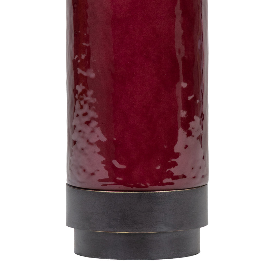 Duthie Table Lamp - Merlot Red