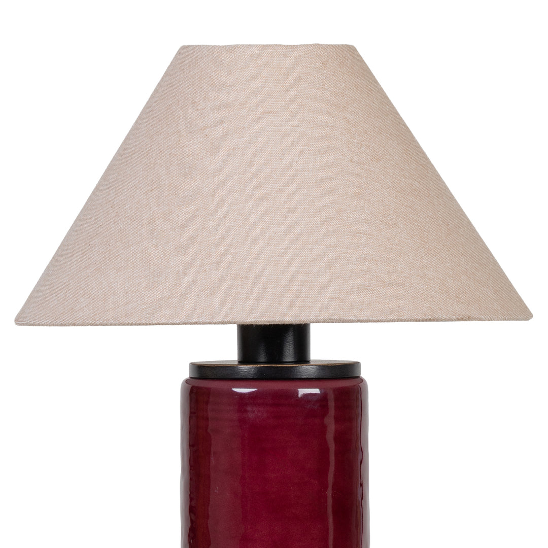 Duthie Table Lamp - Merlot Red