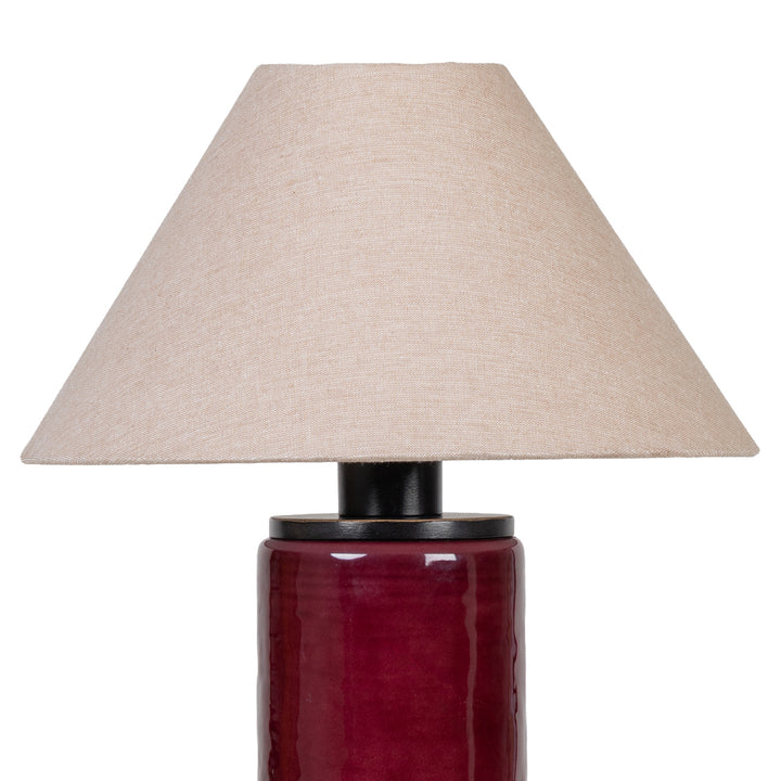 Duthie Table Lamp - Merlot Red
