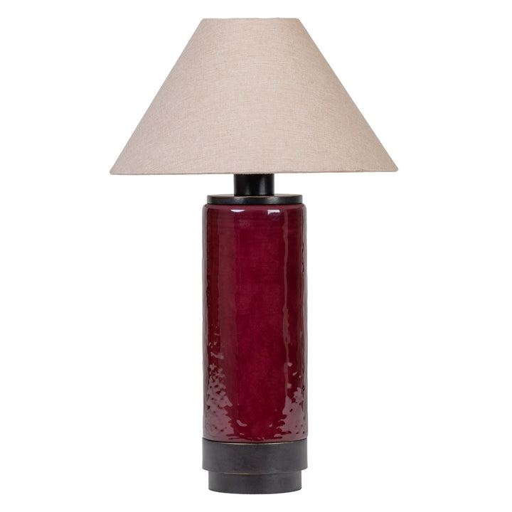 Duthie Table Lamp - Merlot Red