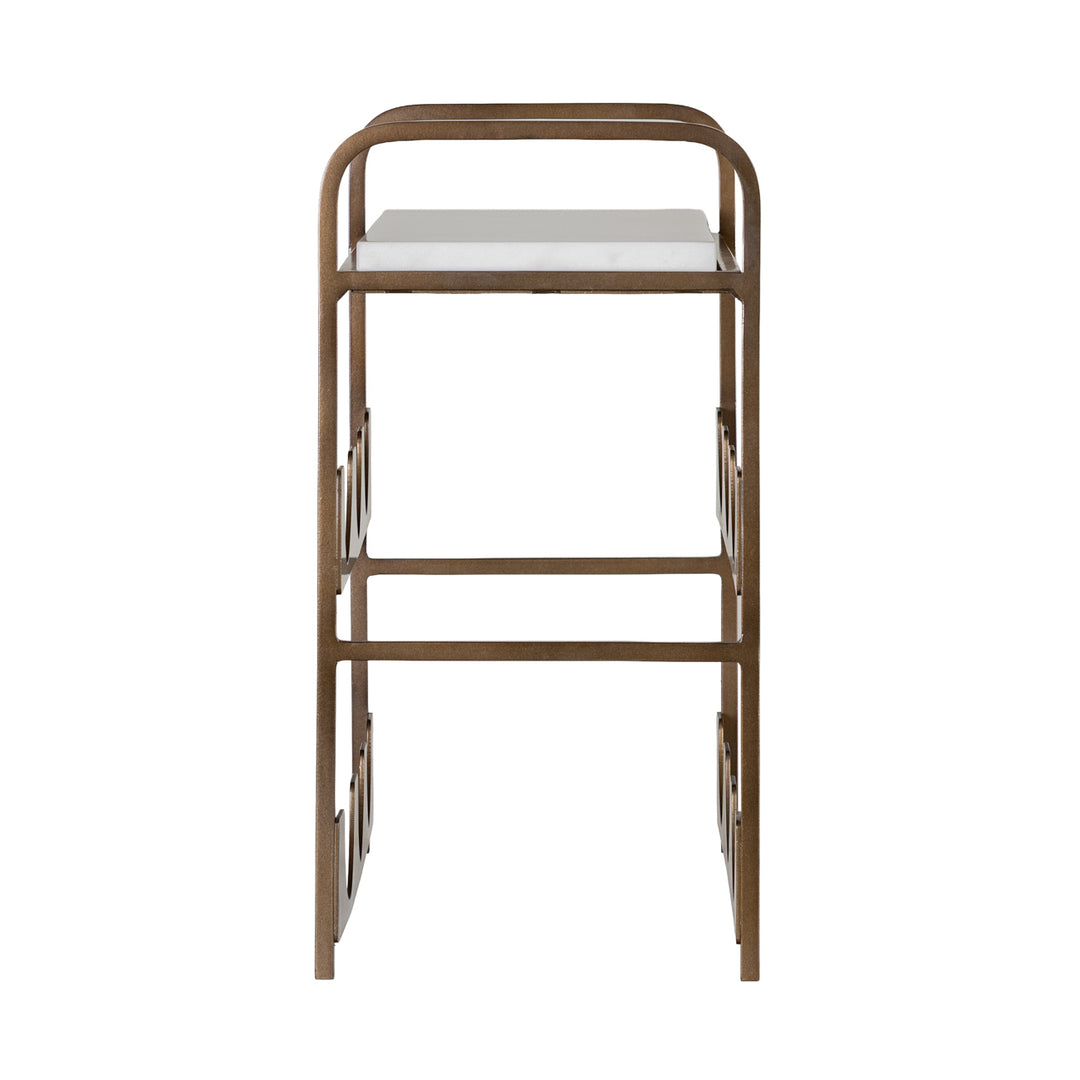 Westland Marble Top 6 Bottle Wine Rack