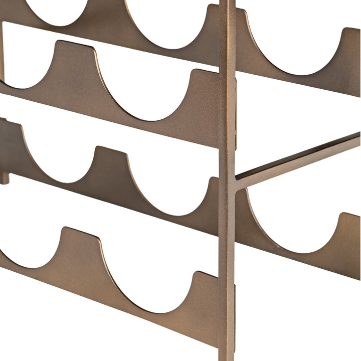 Westland Marble Top 6 Bottle Wine Rack