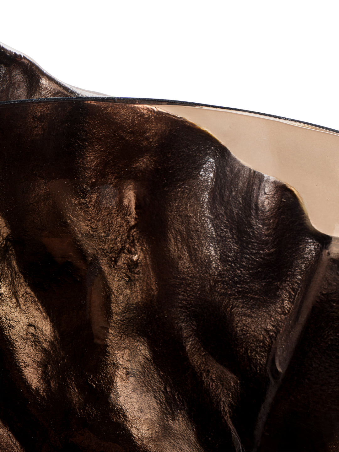 Lowe Sculptural Aluminium & Glass Bowl