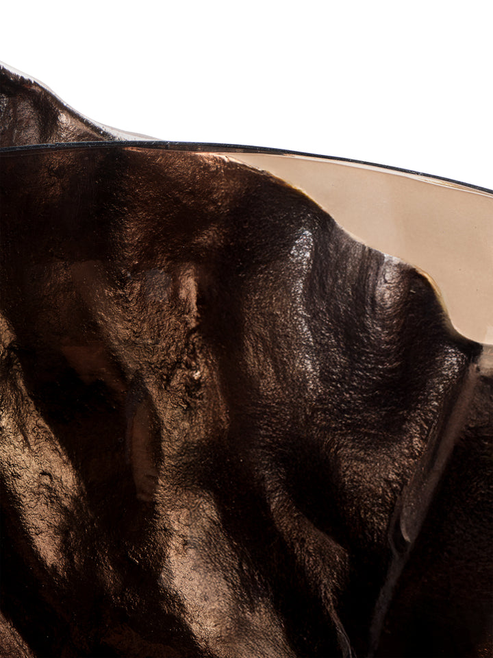 Lowe Sculptural Aluminium & Glass Bowl